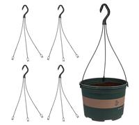 minkissy Garden Planter Hooks and Sturdy Design 25pcs Black Plastic with Strong Load-Bearing Capacity Useful Planter Hangers for Outdoor Hanging Flower Pots and Baskets