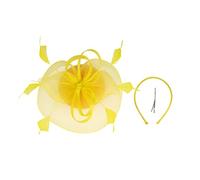 minkissy Gauze Fascinator Headband for Women Elegant Tea Party Hat with Artificial Plume Design Lightweight and Comfortable Wedding Accessory for Banquets and Photography Events