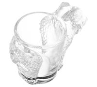 minkissy Glass Shot Glass Set with Bear Animal Shapes, Small 50ml Shot Cups Built to Last for Dining Table and Occasion, Versatile Use Stylish Unique Design