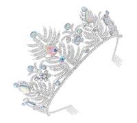 minkissy Gorgeous Wedding Headpiece Rhinestone Tiara Headband Bridal Formal Occasion Accessory
