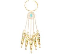 minkissy Gothic Bracelet 2Pcs Halloween Finger Nails Bracelets Punk Spiked Nail Chain Link Hand Jewelry for Women Costume Party Accessories