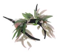 minkissy Gothic Halloween Horn Headband for Festivals and Parties, Realistic Black Plastic Devil Horns Hair Accessory, Easy to Use Halloween Hairwear Adding a Sense of Mystery