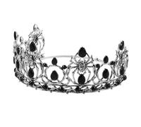 minkissy Gothic Halloween Spider Crown Lightweight Rhinestone Tiara Alloy Halloween Costume Accessory for Prom Party Photo Props
