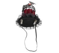 minkissy Gothic Headdress for Halloween Birdcage Costume Headwear Miniature Top Hat Props for Carnival Parties and Photo Shoots