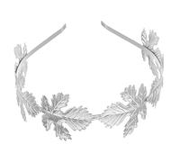minkissy Greek Crown Gold Headband Rhinestone Bride Headband Gold Leaf Tiara Leaf Headband Wedding Pride Headband Headbands Gold Crown Festival Headband Crowns Gold Hair Band Metal Silver