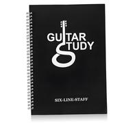 minkissy Guitar Beginner Chord Book Music Notebook with PP Cover Music Sheet for Writing and Practice Compact Guitar Learners