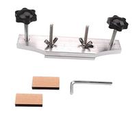 minkissy Guitar Bridge Clamp Repair Tool with High Hardness Fixture Strong Clamping Force for Acoustic Guitar Bridge Maintenance Includes Soft Cork Pads and Wrench for Stable Instrument