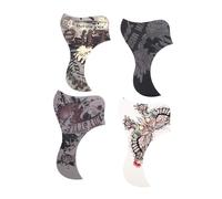 minkissy Guitar Scratch Plate Pick Guards for Electric and Acoustic Guitar Abs Material 4pcs Fancy and Elegant Design Easy Installation