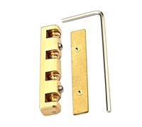 minkissy Guitar String Nut Set Brass Roller Stringed Instrument Bridge Nut for 4 and 5-string Bass Guitar Replacement Accessory