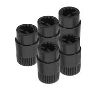 minkissy Guitar Volume Control Knobs Easy to Use and Resisting Damage Plastic Black 5pcs with Sl nd Simple for 6mm Half-shaft Potentiometer Suitable for Electric Guitar Amplifier
