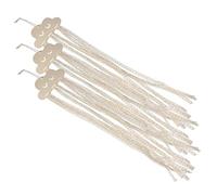 minkissy Hair Bow Organizer Storage Rack with 3pcs Wooden Cloud Clips and Lace Edges, Hanging Bow Holder for Girls’ Hair Accessories, Nursery Wall Storage Decoration Kit