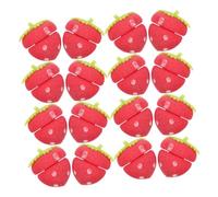 minkissy Hair Curlers 18pcs Soft Strawberry Sponge Rollers Heatless Lightweight for Sleeping Overnight Convenient Curling Tool for Women