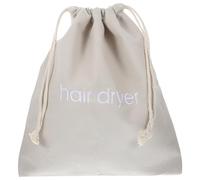Minkissy Hair Dryer Bags Drawstring Bag for Travel Bathroom Storage Light Grey Canvas Drawstring Pouch Protective Dustproof Organizer for Hotel Guest Room and Home Use 33x30cm