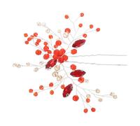 minkissy Hair Enhancing Rhinestone with Bridal Alloy Elegant U-shaped Fork Material, Comfortable Design Hairstyles Weddings and Special Occasions