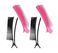 minkissy Hair Sectioning Clips Hair Styling Clips Non-slip Plastic 4pcs for Professional Stylists Suitable for Barbershop