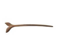 minkissy Hair Sticks Hairpin Hair Fork Hand-Carved Wooden Green Fish Tail Vintage Ancient Chinese Japanese Chignon Bun Holder for Women Hanfu