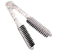 minkissy Hair Straightening Comb Glitter Plastic Styling Tool for Men and Women Hot Comb for Wigs Human Hair Straightener Brush