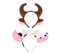 minkissy Halloween Christmas Children Headband Horns Design Hair Band 2pcs Boys and Girls Hair Hoop
