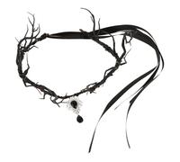 minkissy Halloween Headpiece Gothic Crown Headband Antler Branch Headpiece for Women
