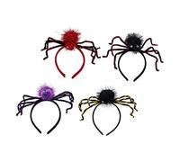 minkissy Halloween Party Headdress Spider Headband Unique Hair Accessories Lightweight Gothic Hair Band Diy Costume Decor
