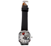 minkissy Halloween Themed Skull Wrist Watch Large Dial and Adjustable Strap in Black for Ghost Festival and Halloween Themed Party