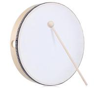 minkissy Hand Drum Percussion Instrument with Smooth Wooden Frame Drum Stick Versatile Design for Singing Dancing and Parties Sturdy Portable for Beginners Skilled Players