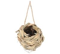 minkissy Hand Woven Straw Bird Nest for Hamsters and Small Pets, Safe and Comfortable Hideout Providing A Cozy Habitat for Cold Winter and Hot Summer