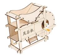 minkissy Handheld Crank Threshing Machine Kit DIY Science Experiment for Engaging Agricultural Learning Tool Stimulate Interest Farming and Energy Principles