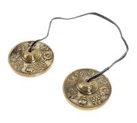 minkissy Handmade Copper Cymbal Bell Buddhist Meditation Instrument for Positive Energy Portable Design for Yoga and Spiritual Practices Produces Harmonic Tones Compact for Easy