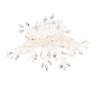 minkissy Handmade Pearl Diamond Hair Comb Bridal Headdress Fashion Headwear Photography Props Hair Accessories for Women
