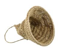 minkissy Handwoven Jute Rope Lampshade Witch Hat Shaped Large Boho Hanging Lamp Shade Replacement Cover with Iron Frame for Bedrooms and Cafes, Rustic Farmhouse Style