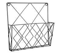 minkissy Hanging Iron Magazine Rack Wall Mounted Storage Shelf for Newspapers and Books, Multi-Functional Design, for Workspace and Living Room