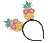 minkissy Hawaiian Pineapple Headband Summer Party Headdress Cosplay Hair Hoop Tropical Hawaii Style Hair Accessory for Women Festival Beach Wear