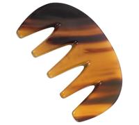 minkissy Head Massage Comb Wide Tooth Ox Horn Hair Comb for Detangle Curly Hair Hairdressing Tools at Home