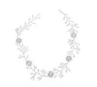 minkissy Headband Crown Wedding Wreath Tiara for Bride Alloy Rhinestone Crown Decor