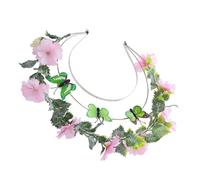 minkissy Headband Tassel Women Decorations Fairy Bridal Tiara Crown Bride Party Garland Balloons Wedding Head Bands Floral Headpiece Hair Accessories Headpiece