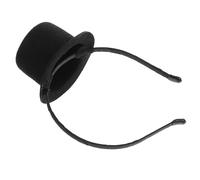 minkissy Headwear Black for Design Teens and Party Unique in Styling for Headband Mini Top Hat Polyester Lightweight Comfort with Versatile Carnival Group Events Adults