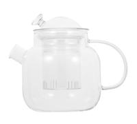 minkissy Heat-Resistant Glass Teapot Practical Tea Pot with Detachable Infuser 750ml Suitable for Fruit Tea and Chinese Herbal Medicine for Household and Office Use
