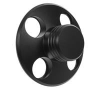 minkissy Heavy Duty Vinyl Disc Record Player Stabilizer Aluminum Alloy Metal Anti-slip Lightweight Sl lack Design for Home Entertainment and Dj Use