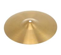 minkissy Hi Hat Cymbals Brass 10 Inch with Tone for Old School Drum Players and Percussion Use