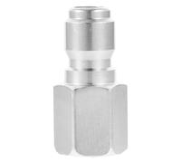 minkissy High Pressure Washer Adapter Quick Connect Kit Stainless Steel Brass Inside 3/8" Thread Sturdy Easy to Remove Silver Hose Fitting for Washing The Car