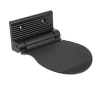 Minkissy Home Tools Shower Foot Rest for Shaving Legs Aluminum Metal Shaving Heavy Duty Foldable Foot Rest Step for Women Back Pain Sufferers Black Wall Mounted Shelf