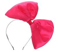 minkissy Huge Bowknot Headband Pink Hair Bow for Women Christmas Hair Band for Ladies Party Accessory