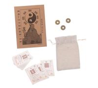 minkissy I Ching Hexagram Cards for Divination and Feng Shui Fortune Paper Cards with Instruction Guide and Divination Coins Chinese Prosperity Tool for Beginners and Collectors