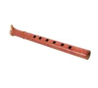 minkissy Indonesian Wooden Flute 9.84 Inch Bamboo 6-hole Traditional Folk Music Wind Instrument for Accurate Tuning and Versatile Performances for Ethnic Music and Folk Instrumental