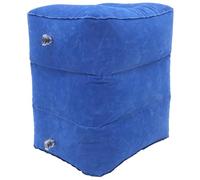 minkissy Inflatable Foot Rest for Chair Blue PVC Flocking Adjustable Height with Vent Design and Three Height Settings for Office Napping and Camping