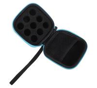 minkissy Insulin Refrigerated Pack Slots for Vials Hard Shell Storage Bag Blue Hand Strap for Travel Outdoor Medication Organizer