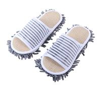 minkissy Japanese Slippers Floor Cleaning Mop Slippers Microfiber String Design Easy Wash for Men Women Bathroom Use