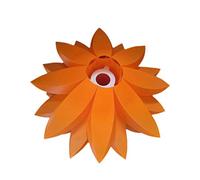 minkissy Jigsaw Ceiling Lgiht Shade DIY Kit Chandelier IQ PP Pendant Lampshade Suspension Ceiling Pendant Chandelier Light Shade Lamp for Room Bedroom Orange Floor Puzzle