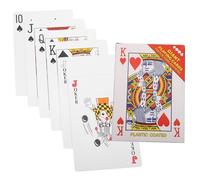 minkissy Jumbo Playing Cards Set for Adults Giant Oversized Poker Deck 4x Larger Size for Theme Parties and Large Group Gatherings for Indoor and Outdoor Entertainment